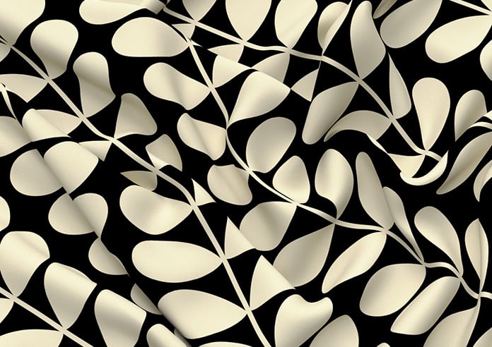 Orla Kiely Solid Stem, Black - Twist&Fit Roman Blind - Image 4